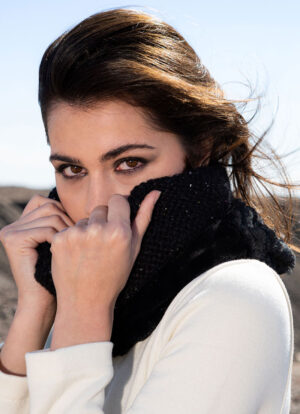 Dazzling Black Sequin Snood