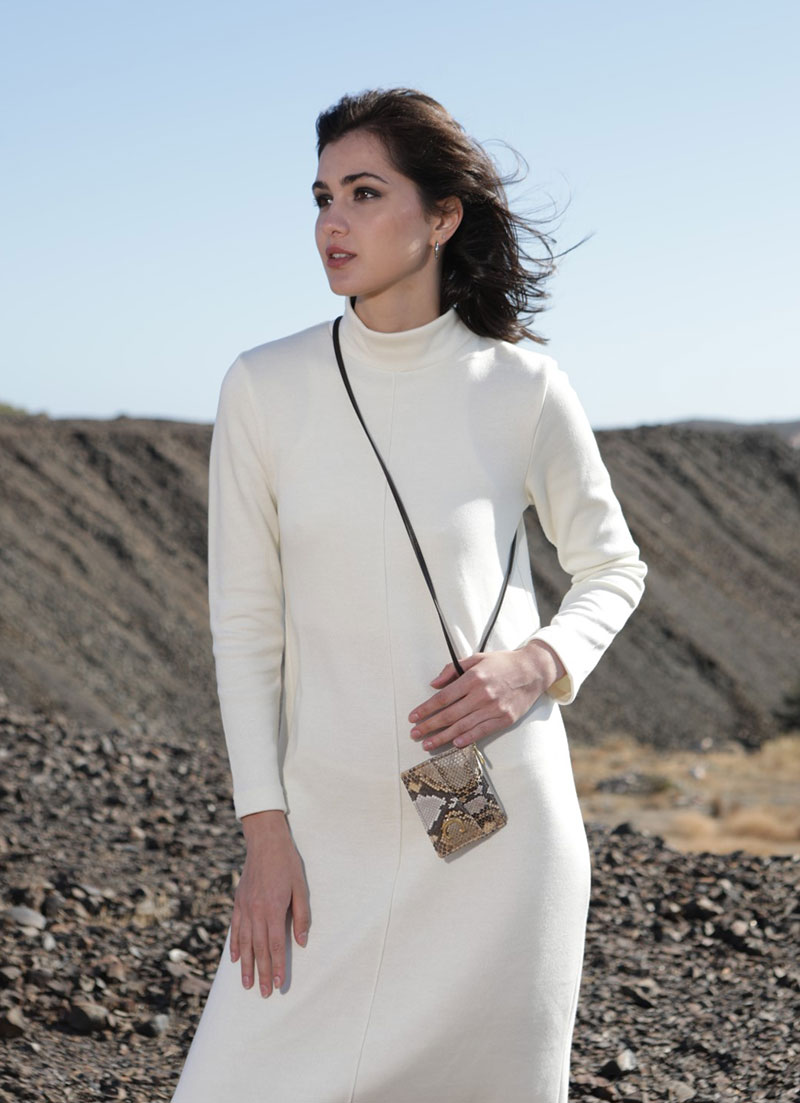 SNAKE SKIN LEATHER CARD HOLDER - Image 3