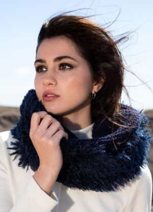 Blue Fluffy Eco Fur Bliss Snood