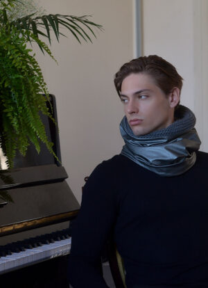 Silver Sheepskin Infusion Snood