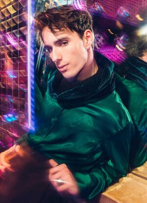 CROCODILE VELVET FLARED SNOOD