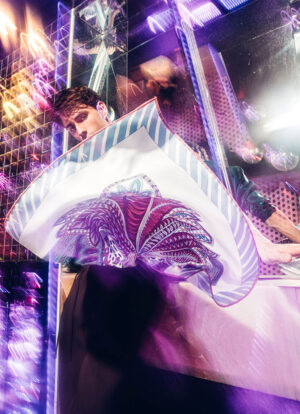 PINK ETHNIC SILK BELT