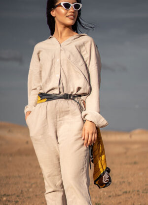 MAJESTIC ZEBRA SILK LEATHER BELT