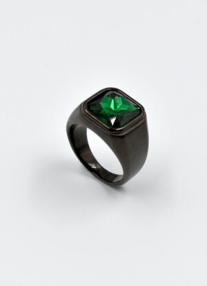 EMERALD BLACK VINTAGE RING