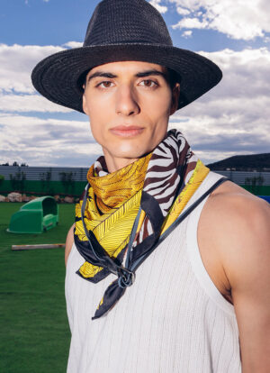 MAJESTIC ZEBRA SILK LEATHER BELT