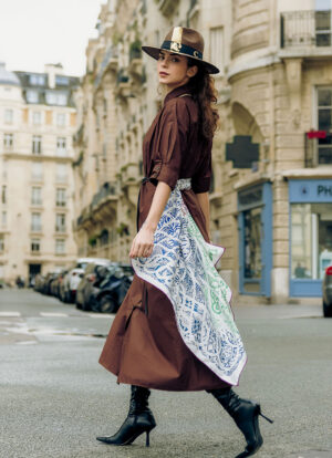 SILK BELT PAISLEY PATTERN