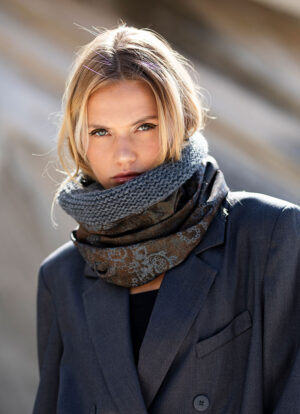Ethnic Denim Fusion Snood