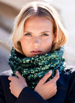 Emerald Metallic Snood