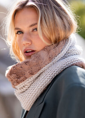 Nude Elegance Eco Fur Snood
