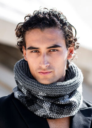 Knit & Gray Wool Fusion Snood