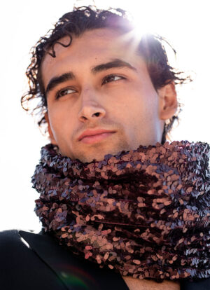 Wine Metallic Snood