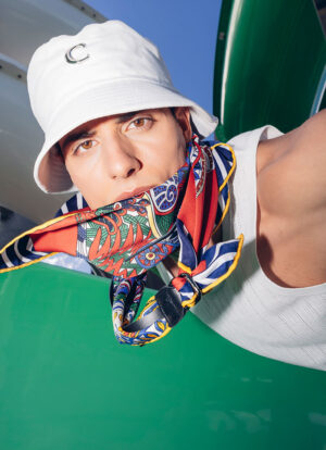 FLORAL ARTISTRY SILK LEATHER BELT