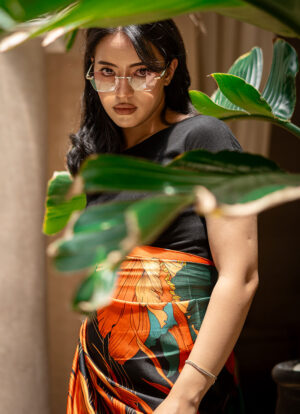 WHISPERS OF THE DEEP SILK SCARF