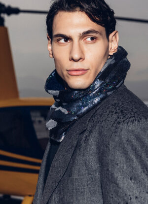 Blue Mirage Sequin Snood