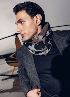 Soft Camo Weave Snood