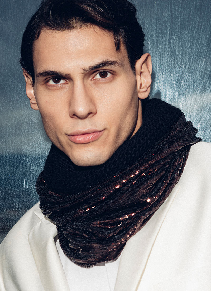 Mocha Midnight Sequin Snood - Image 4